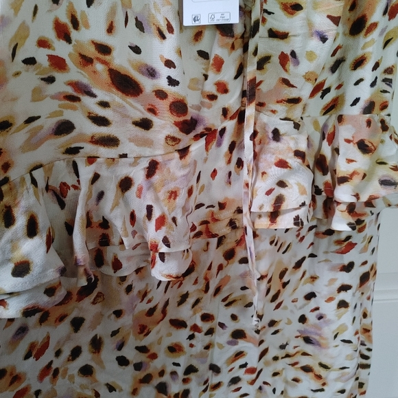 #36 Sofia Vergara Sweetheart Ruffle Long Midi Dress ~ Size XL - Picture 6 of 12